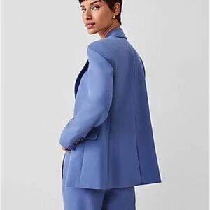 Ann Taylor Seasonless Stretch Light Blue Blazer